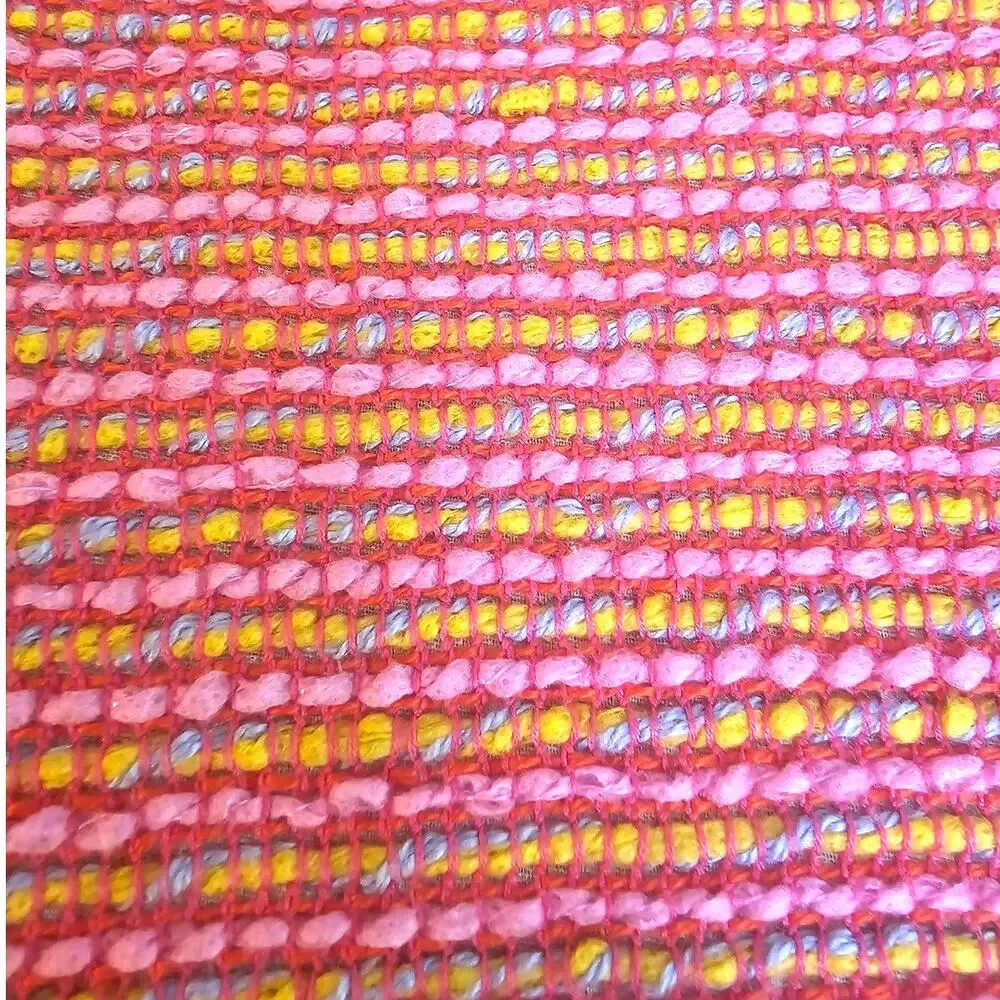 J. Crew Tweed Fringe Neon Pink Preppy Sleeveless Dress